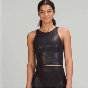 Lululemon Align High-Neck Tank Top Shine -
Radiate Foil Print Black - Size 2
